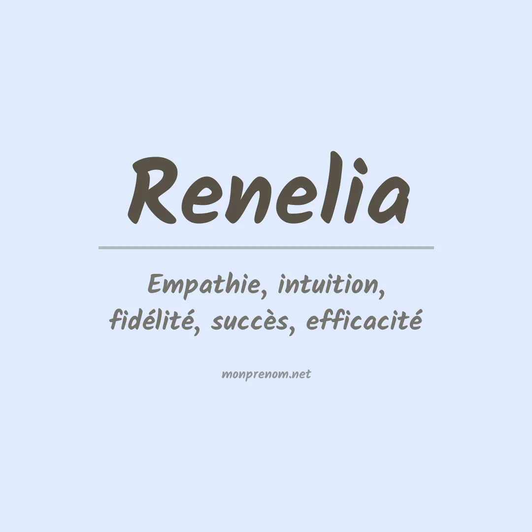Prénom Renelia