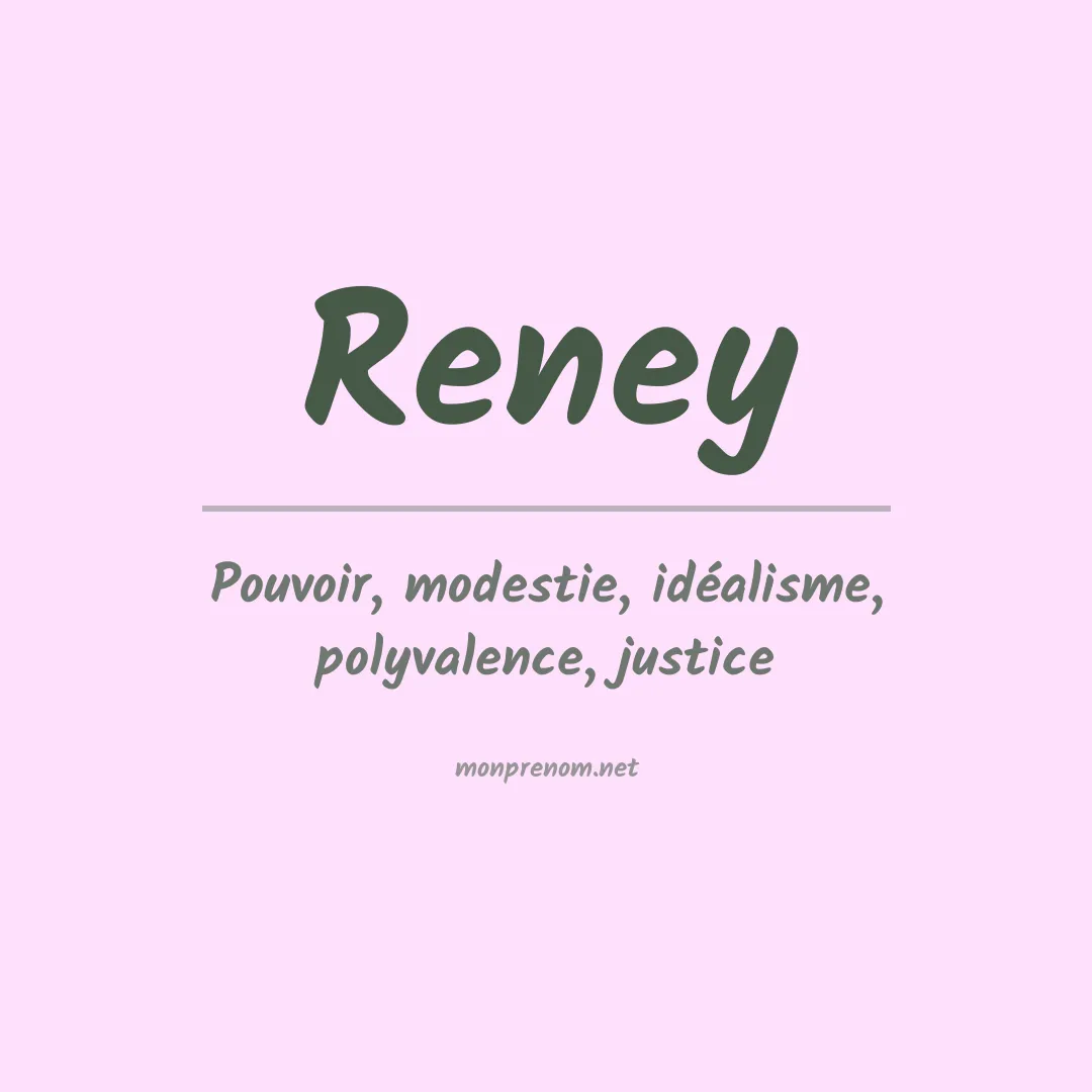 Prénom Reney