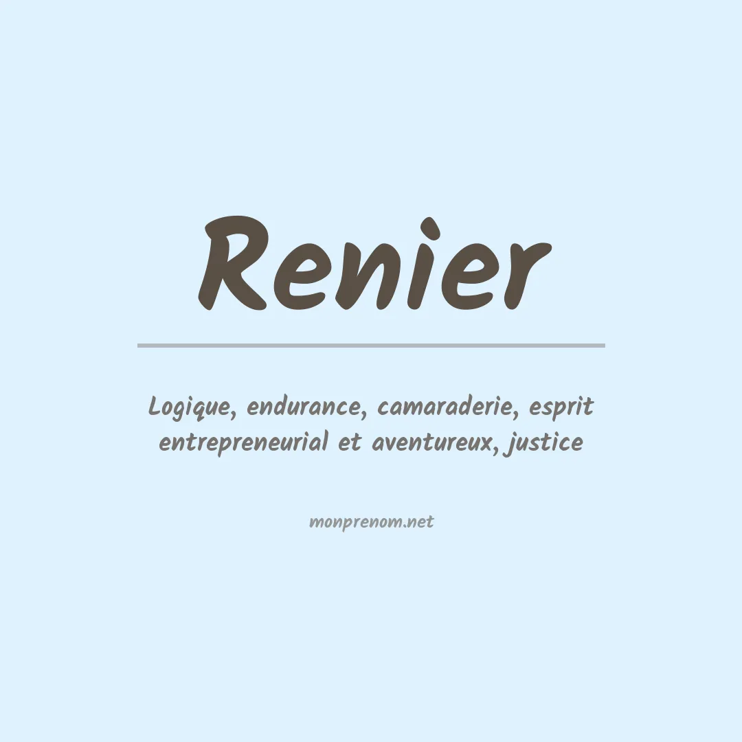 Prénom Renier