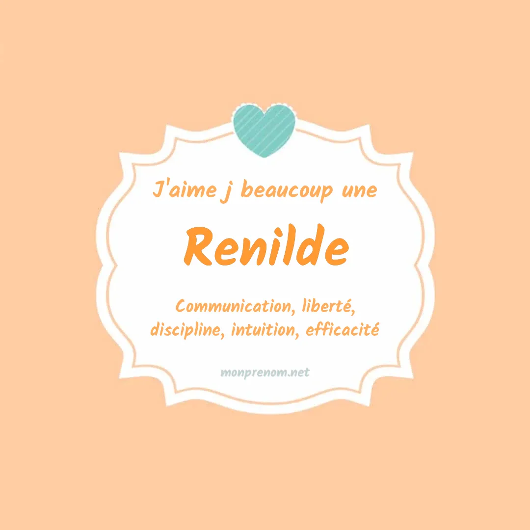 J'aime beaucoup Renilde