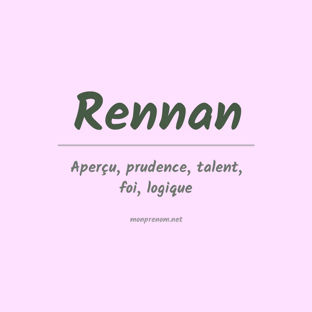 Prénom Rennan