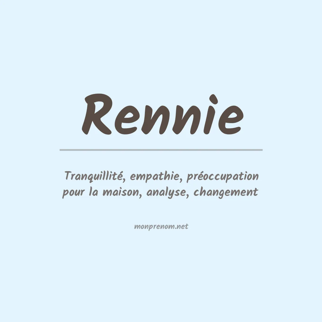 Prénom Rennie