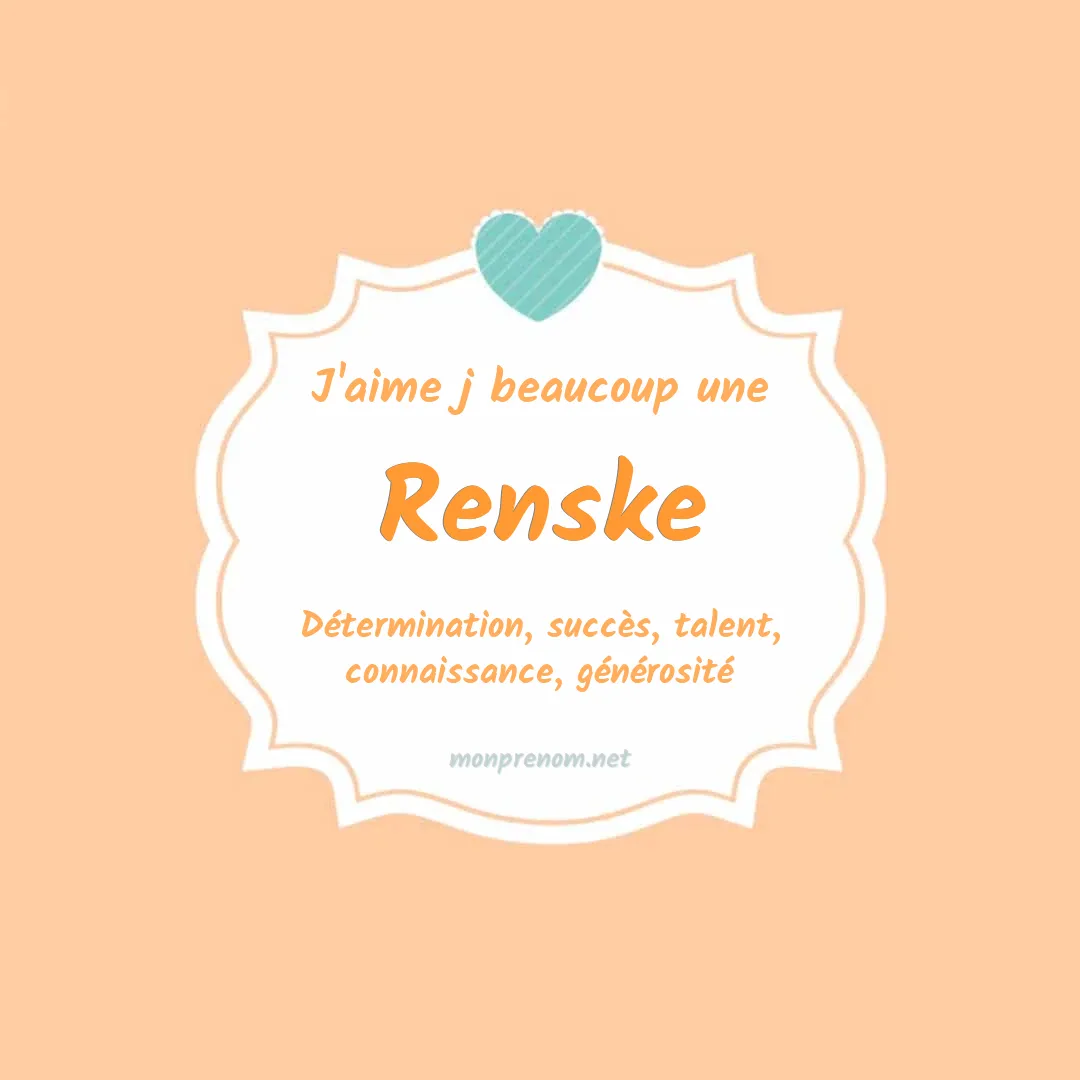J'aime beaucoup Renske