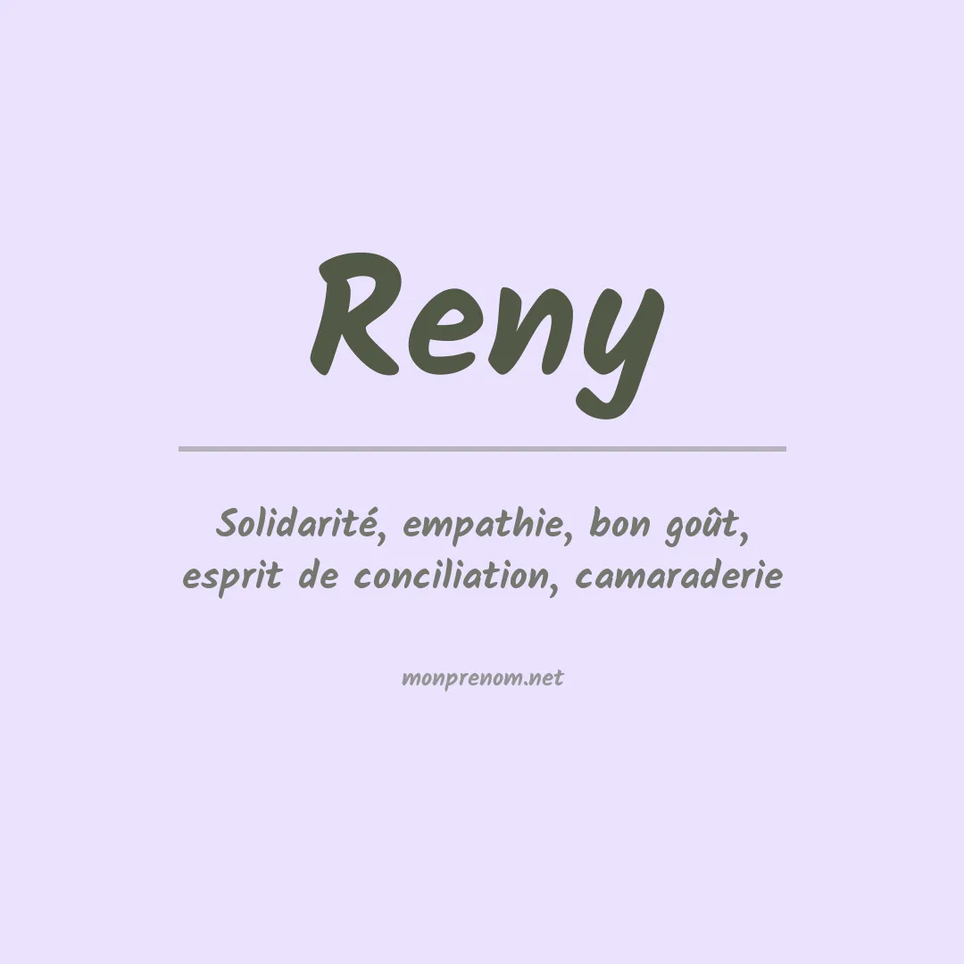 Prénom Reny