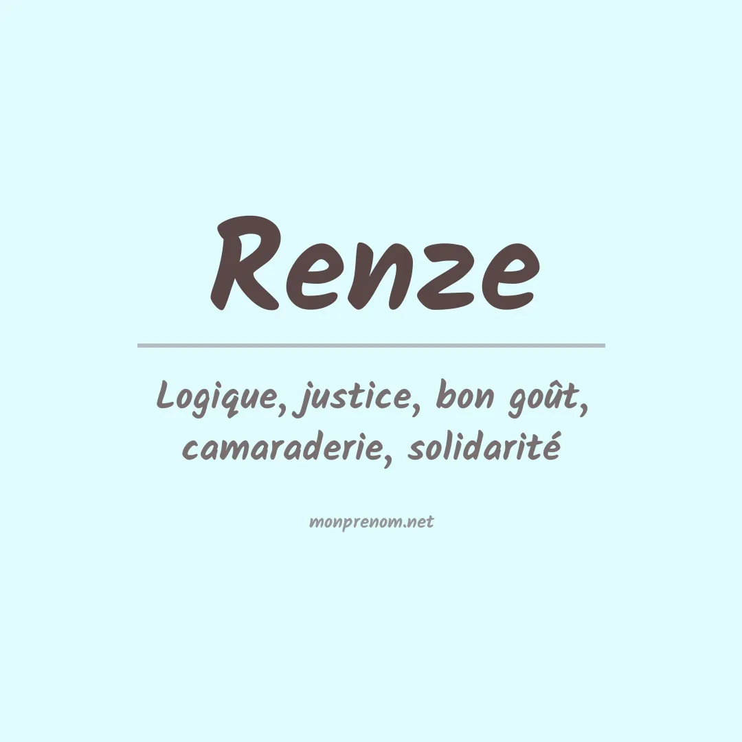 Prénom Renze