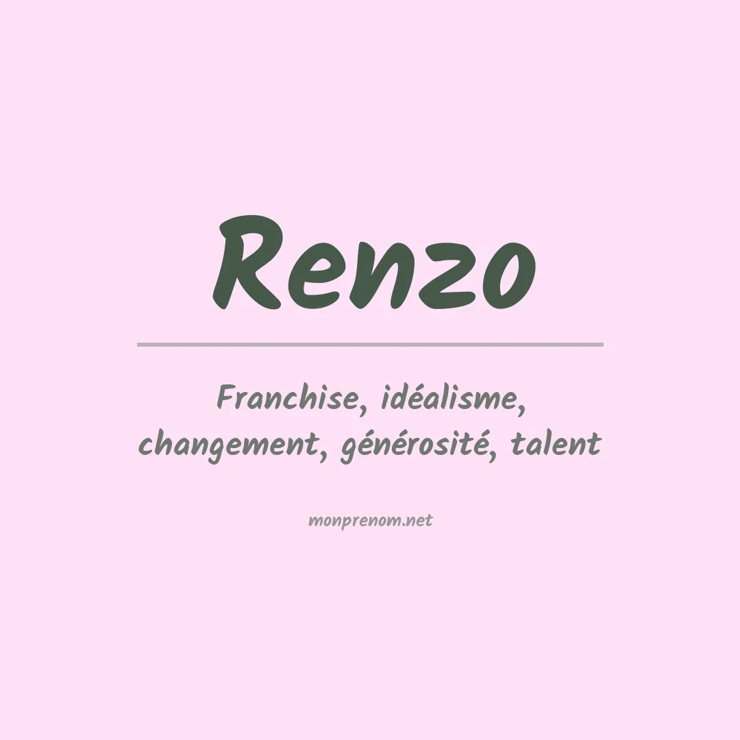 Prénom Renzo