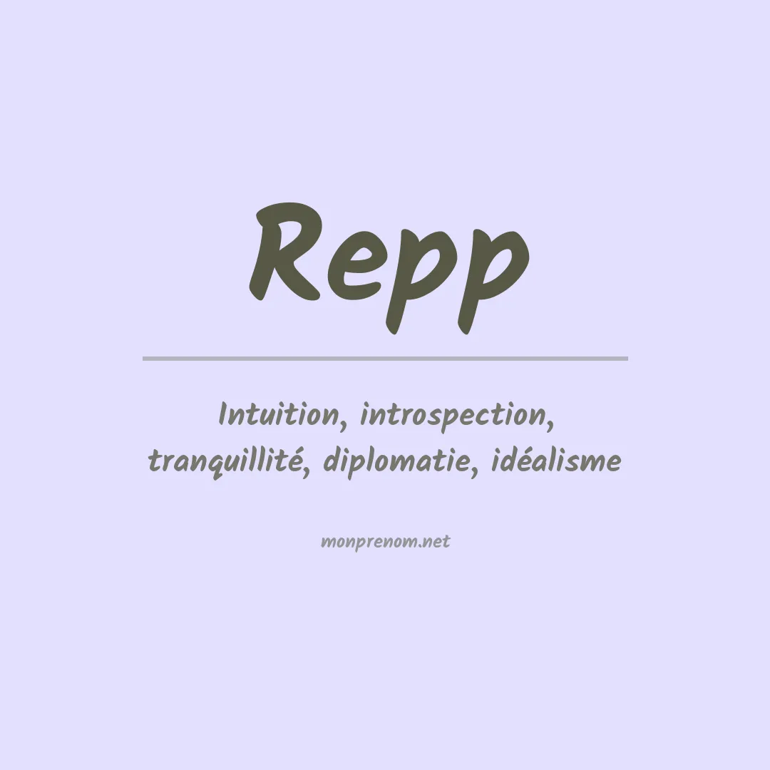 Prénom Repp