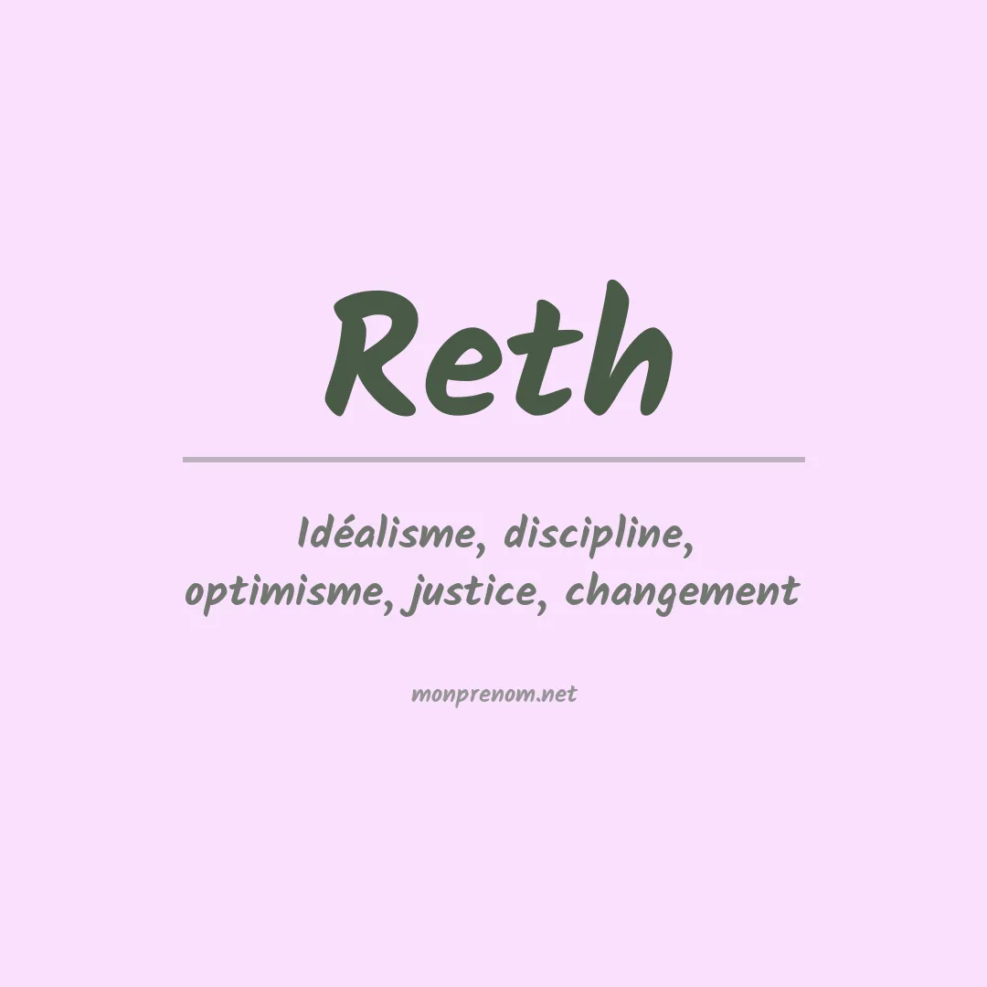 Prénom Reth