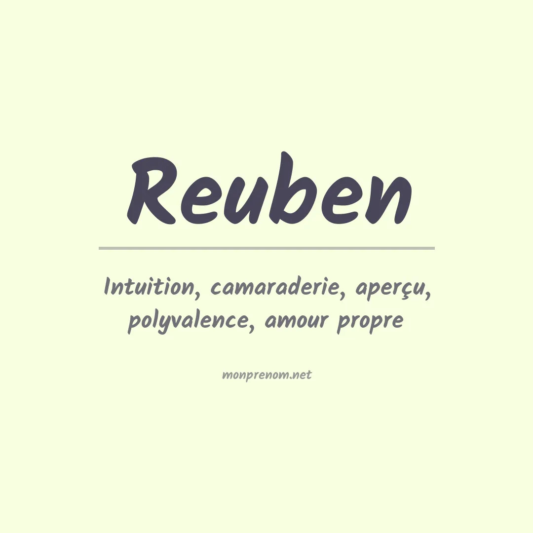 Prénom Reuben