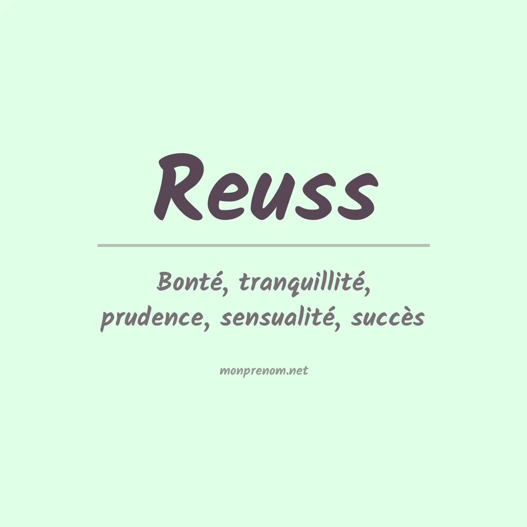 Prénom Reuss