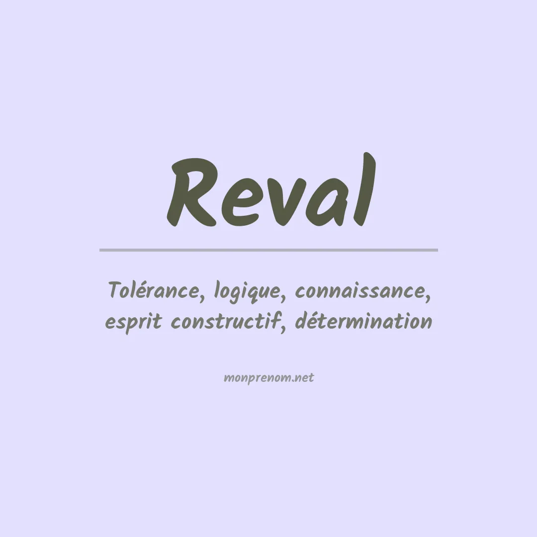Signification du prénom Reval