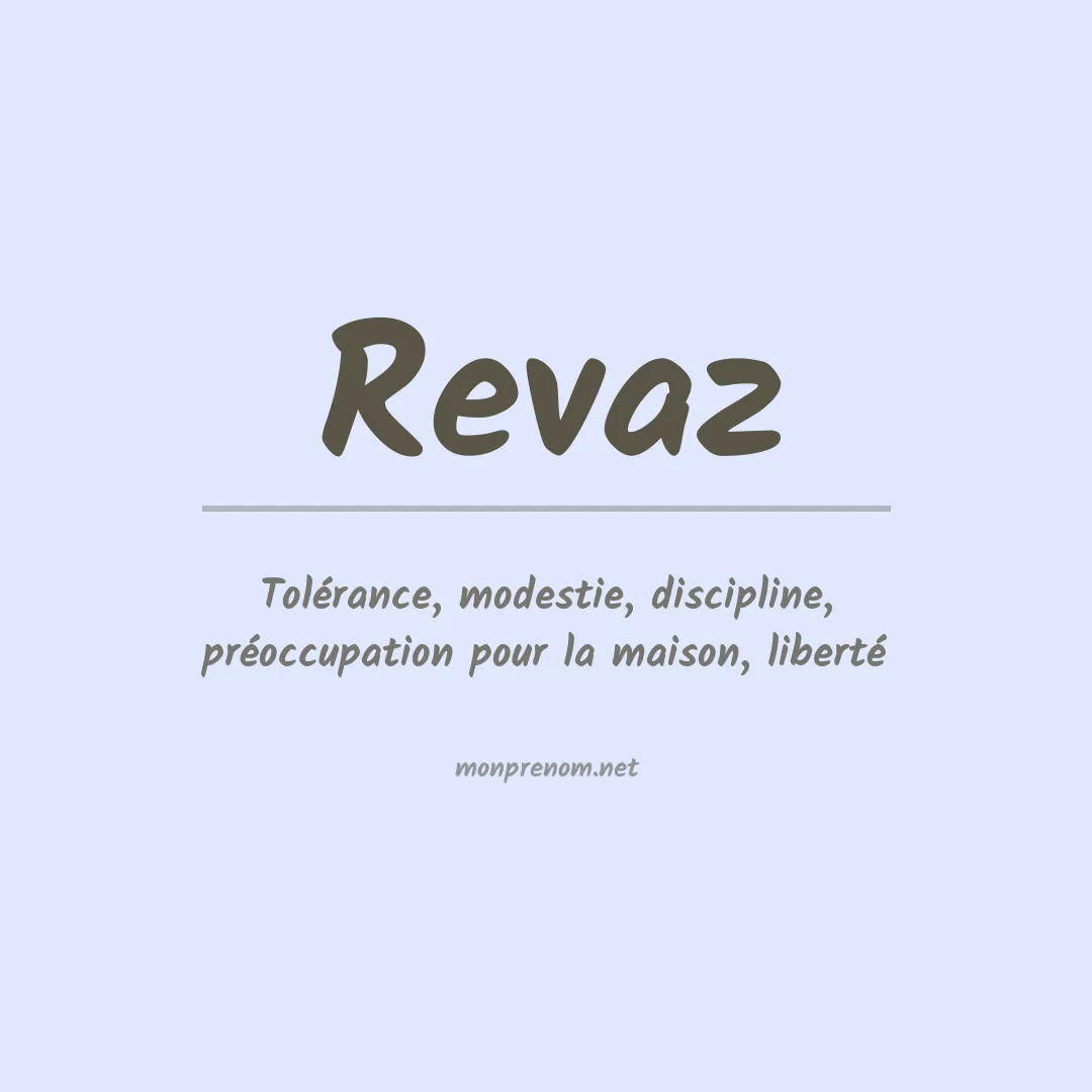 Prénom Revaz