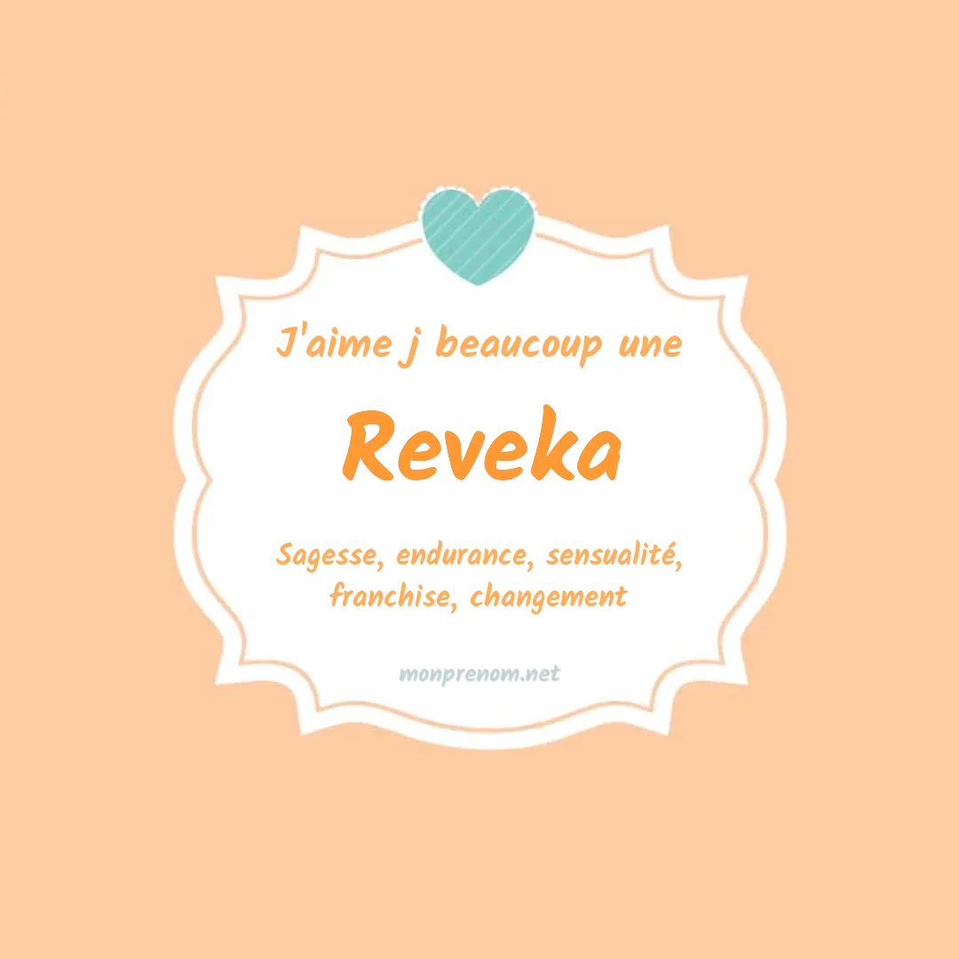 J'aime beaucoup Reveka