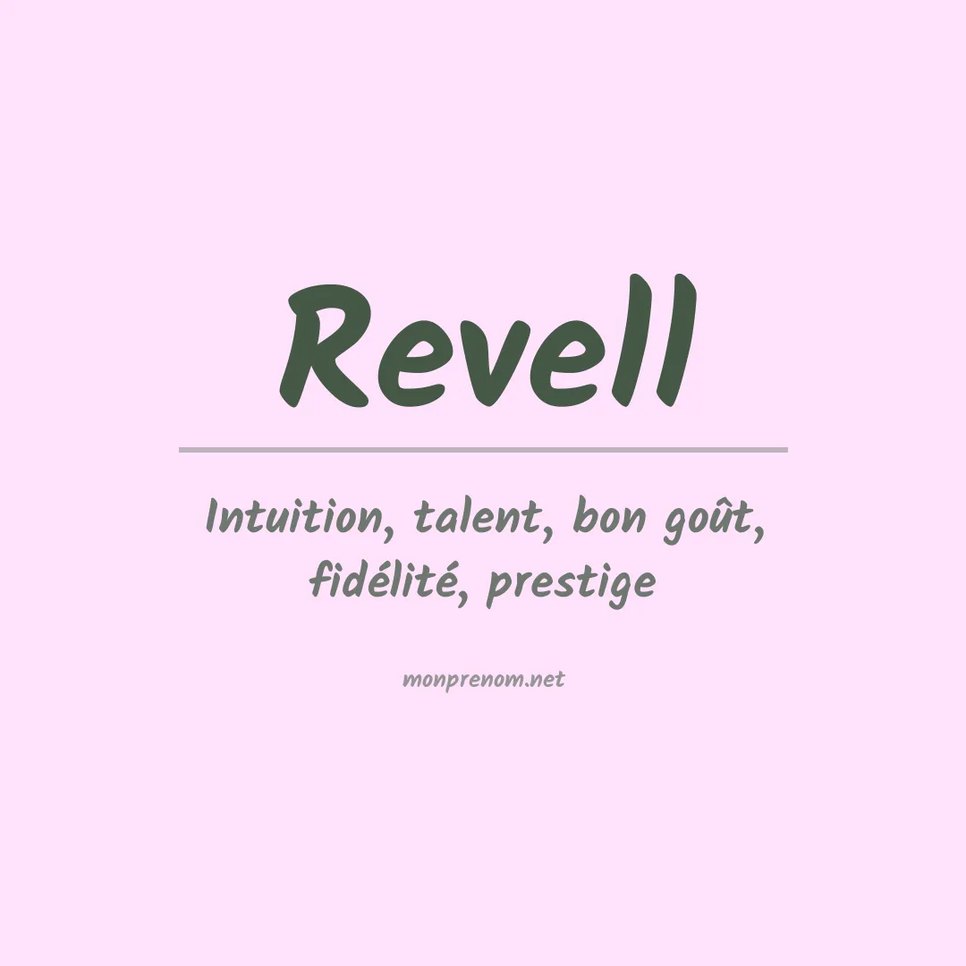Prénom Revell