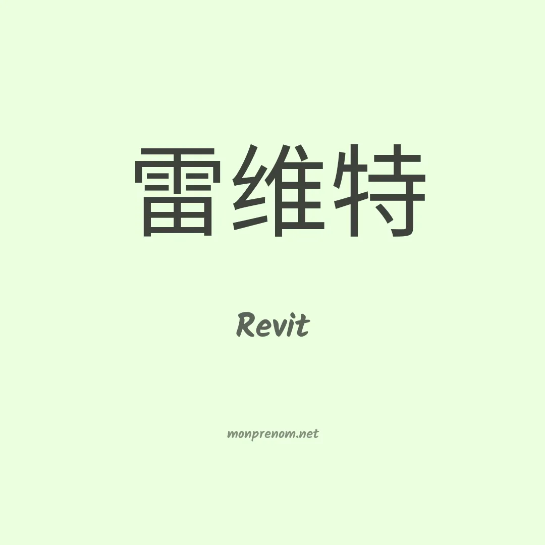 Revit en chinois