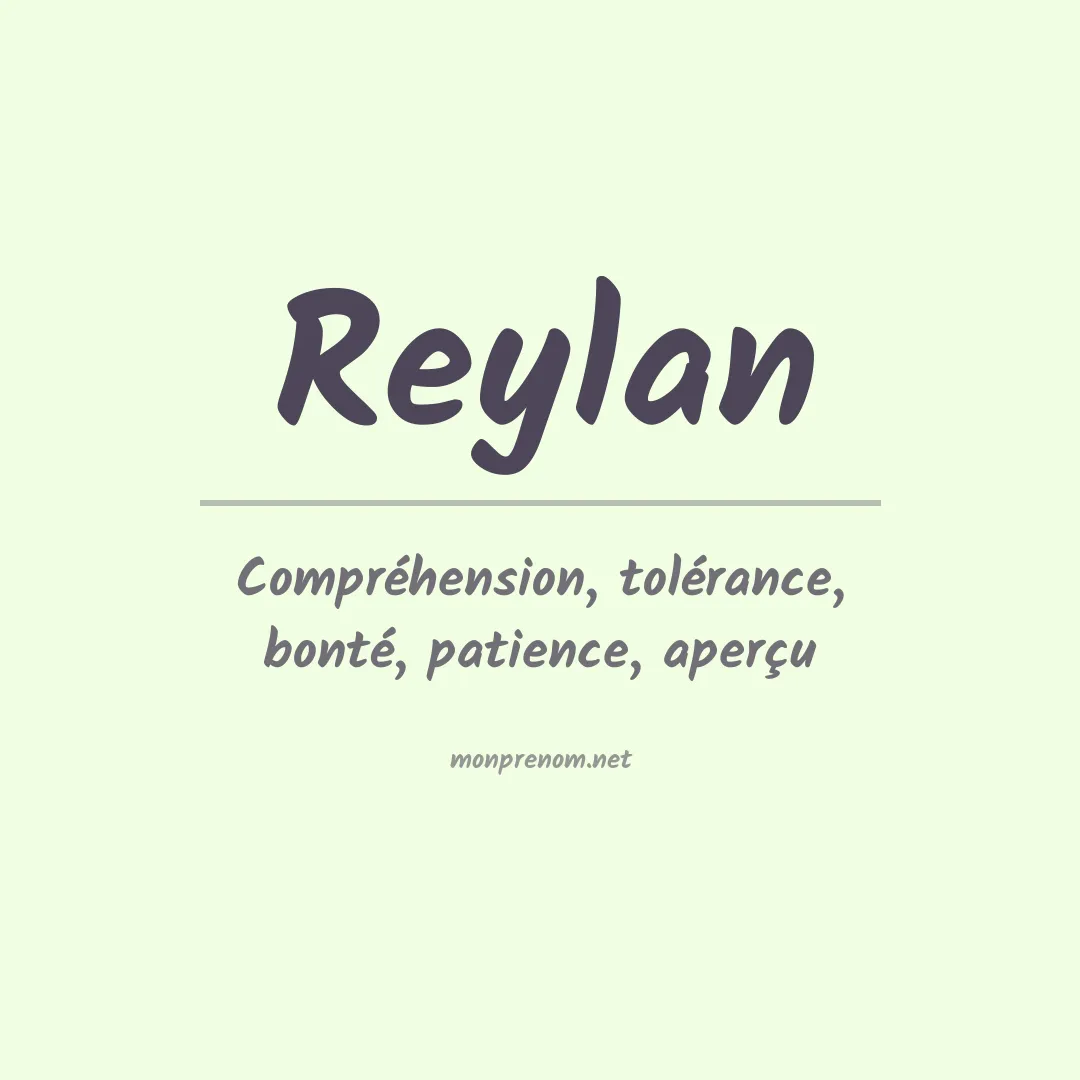 Prénom Reylan