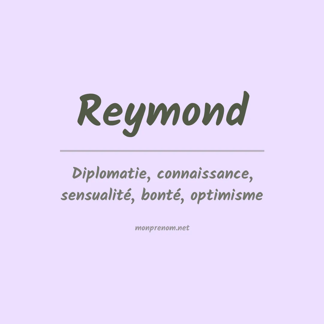Prénom Reymond