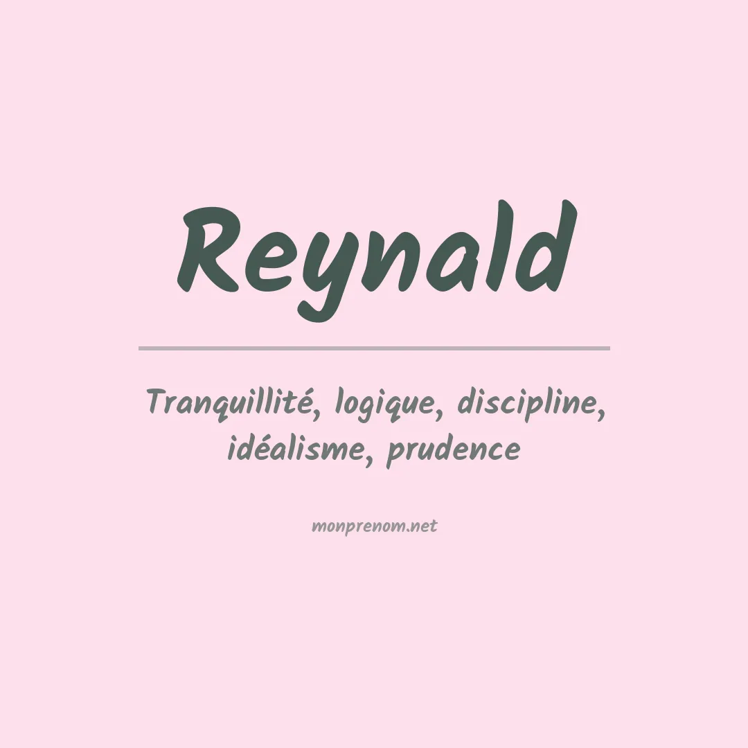 Prénom Reynald