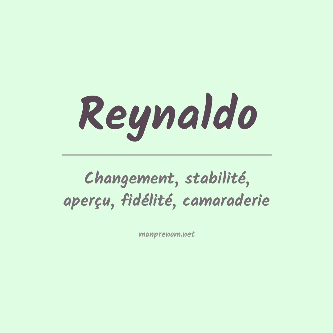 Signification du prénom Reynaldo
