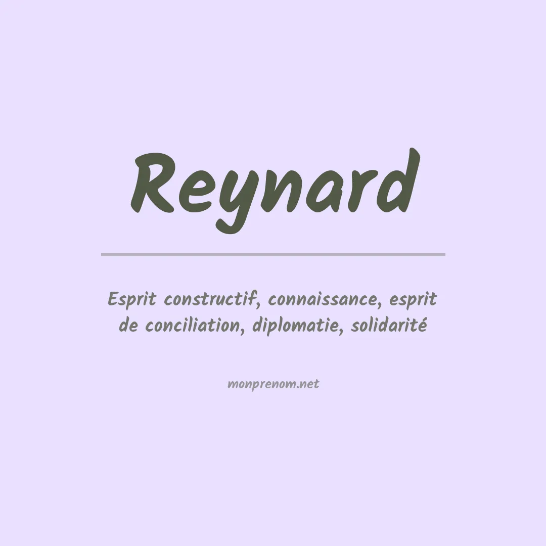 Prénom Reynard