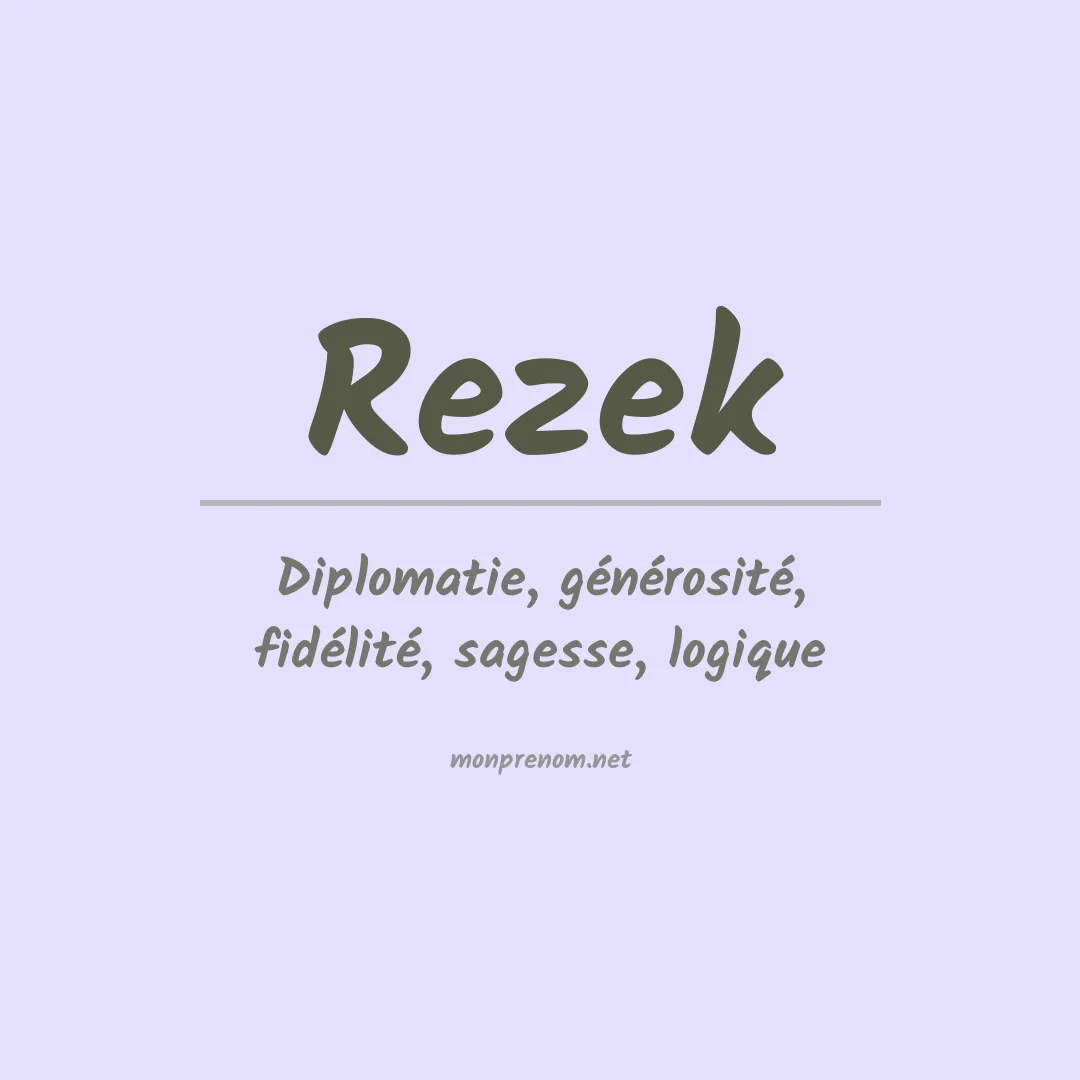 Prénom Rezek