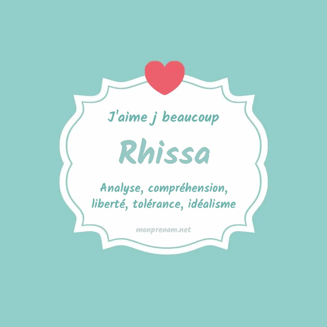 J'aime beaucoup Rhissa