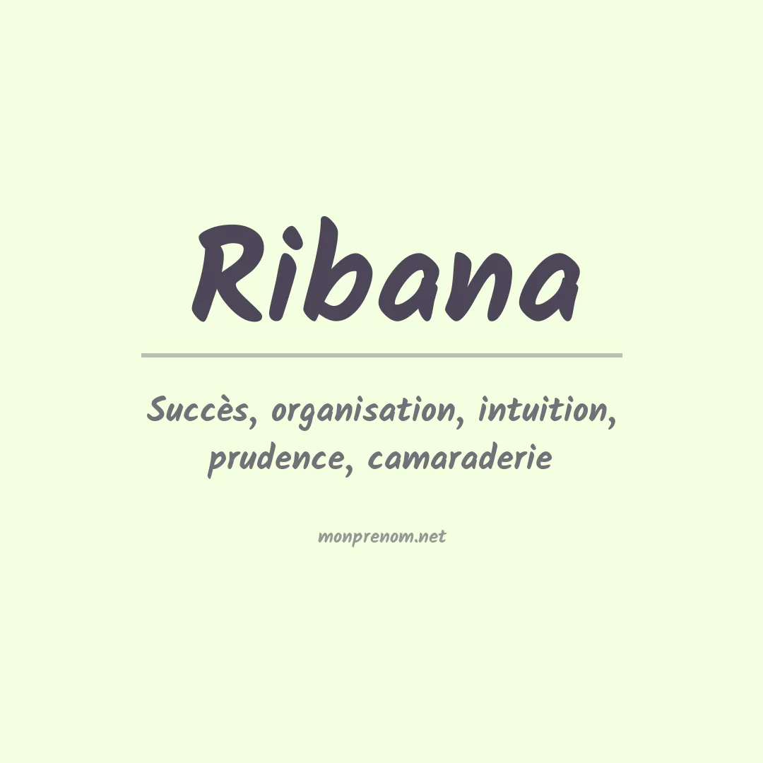 Prénom Ribana