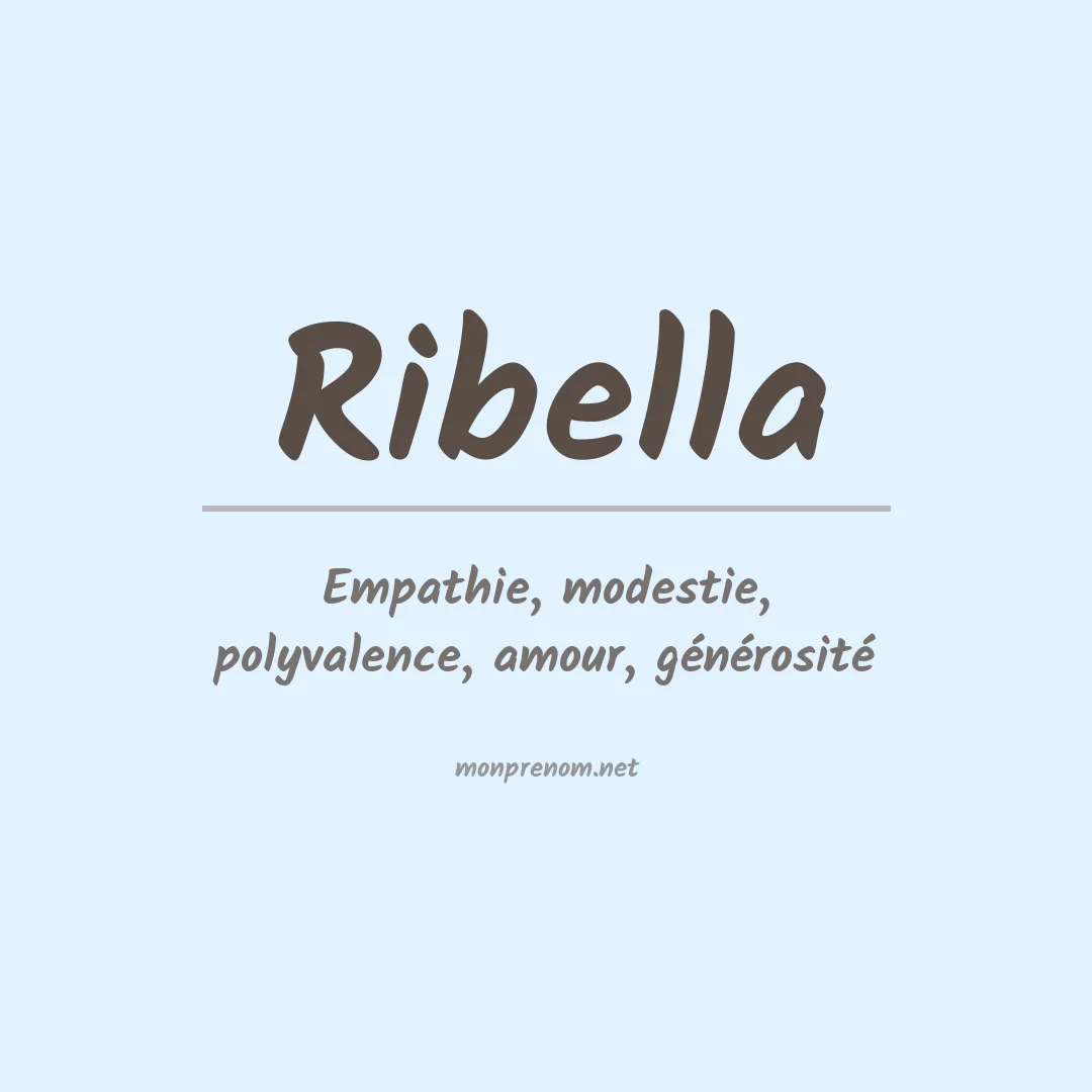 Prénom Ribella