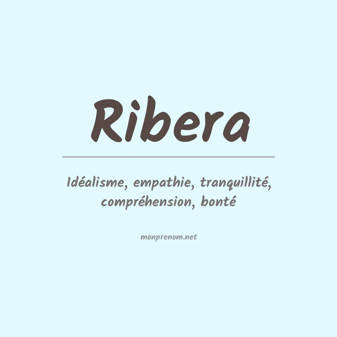 Prénom Ribera