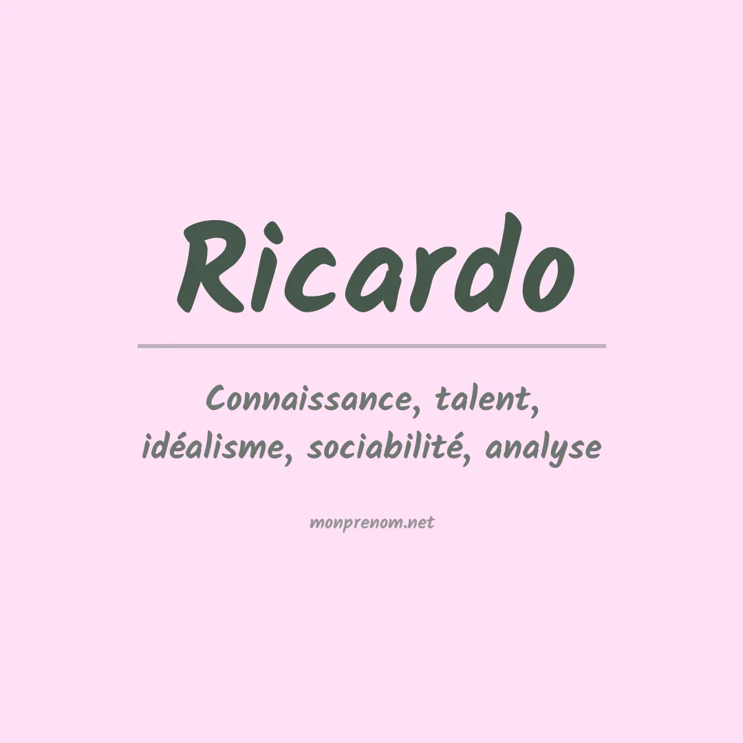 Prénom Ricardo
