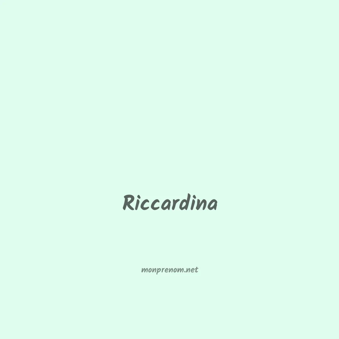 Riccardina en chinois