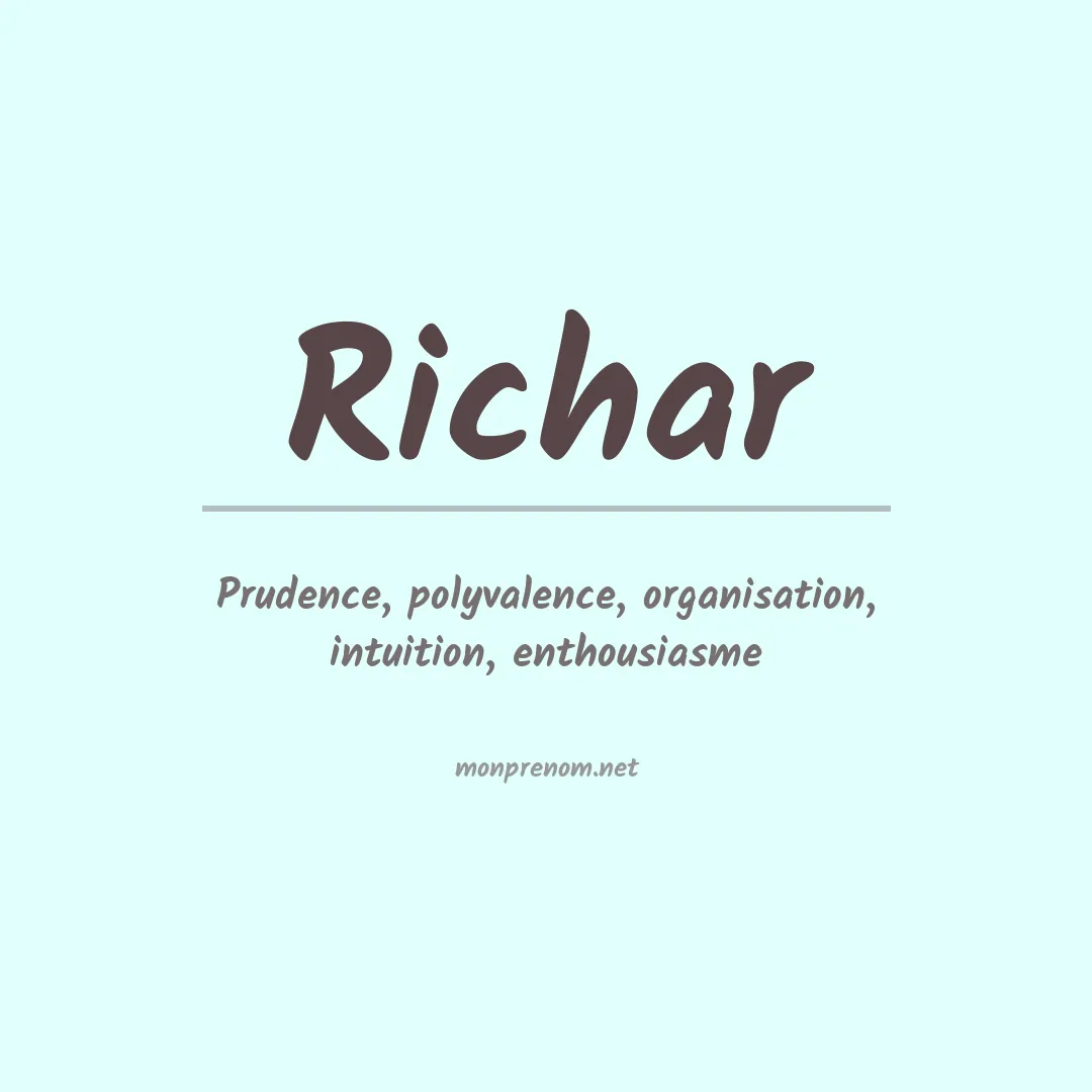 Prénom Richar