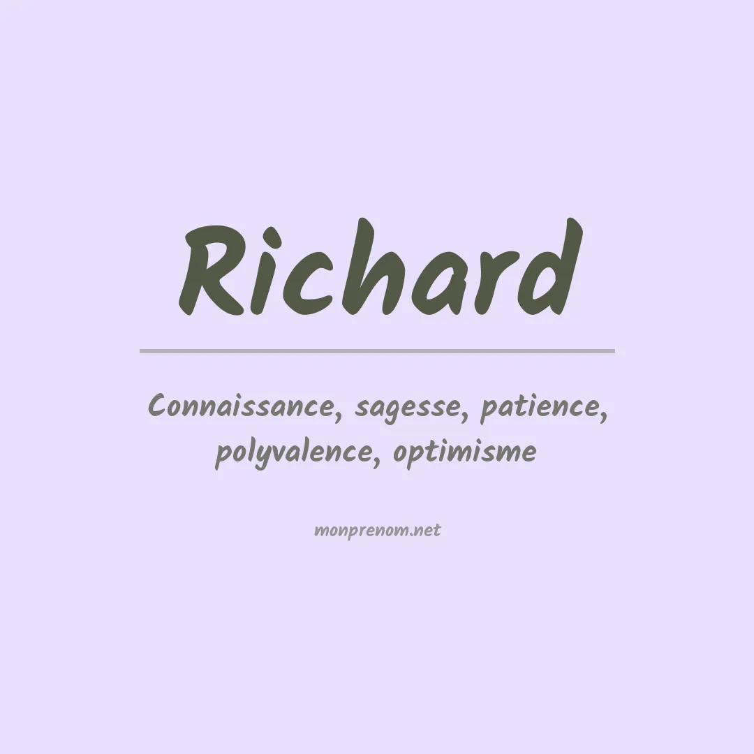 Prénom Richard