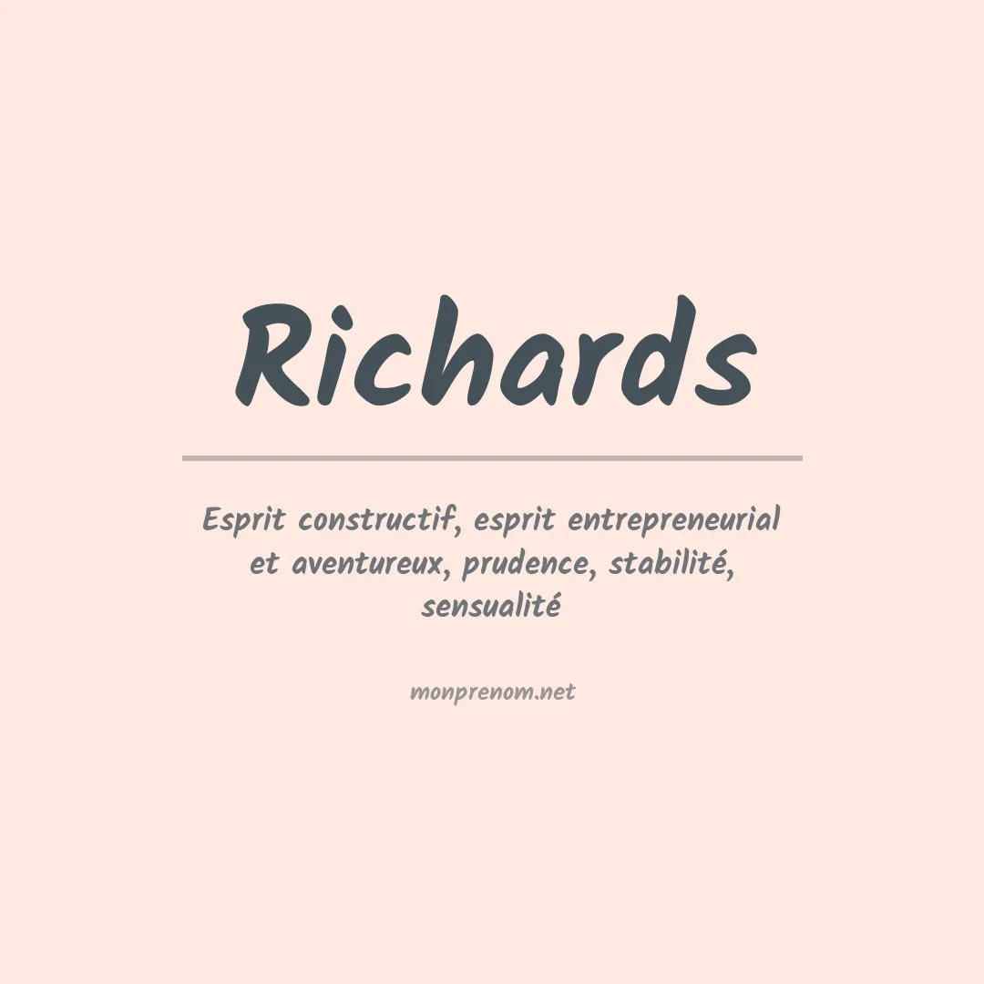 Prénom Richards
