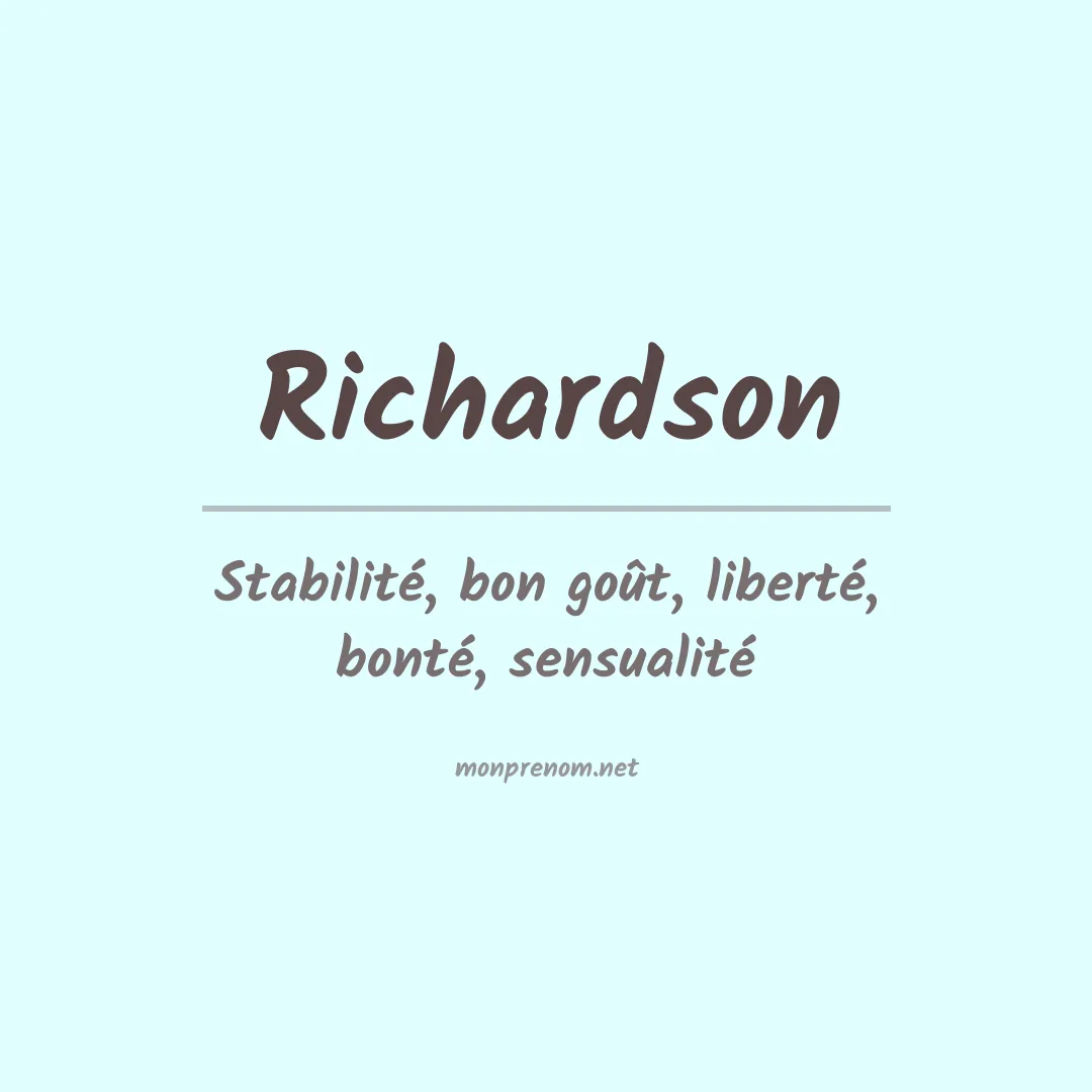 Prénom Richardson