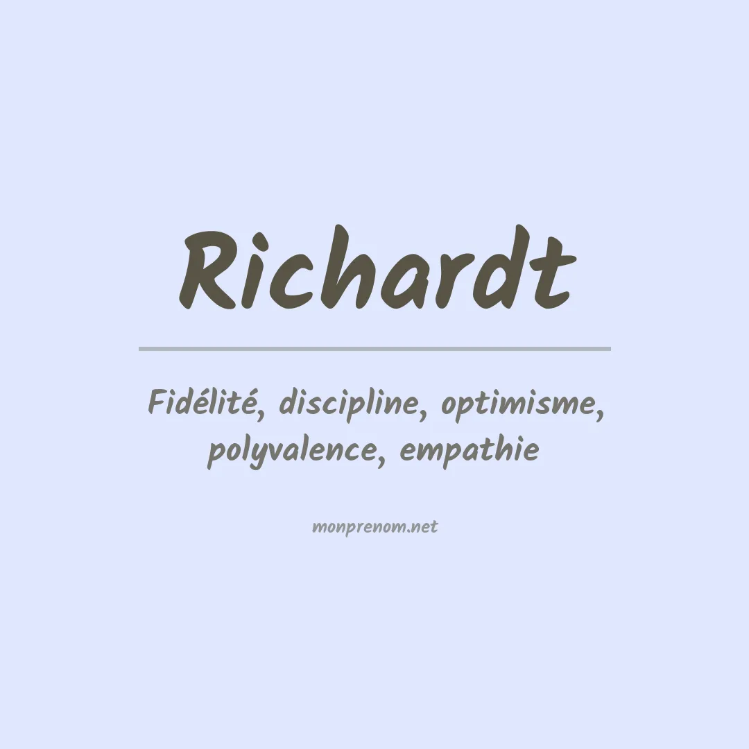 Prénom Richardt