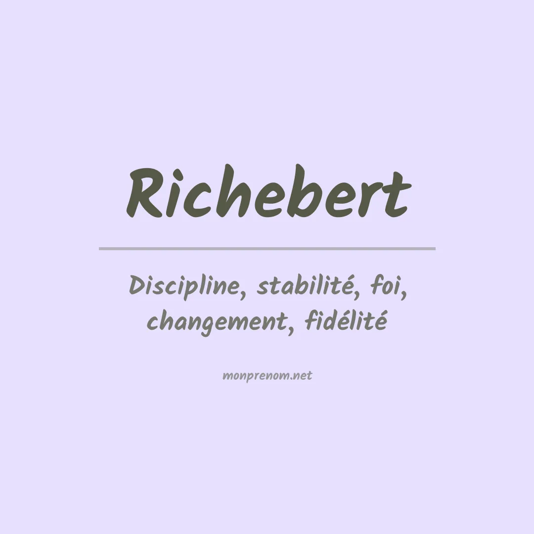 Prénom Richebert