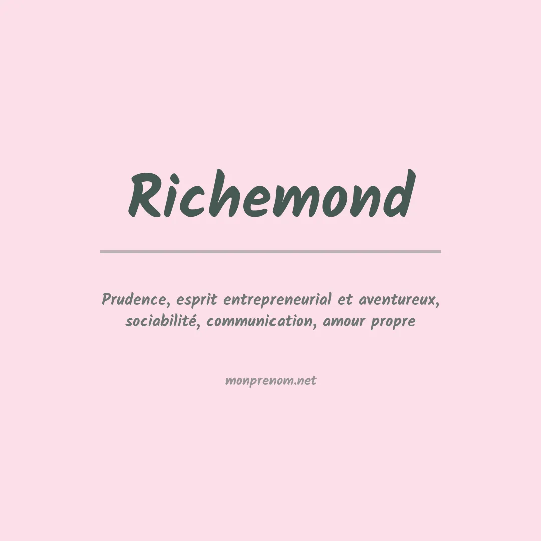 Prénom Richemond