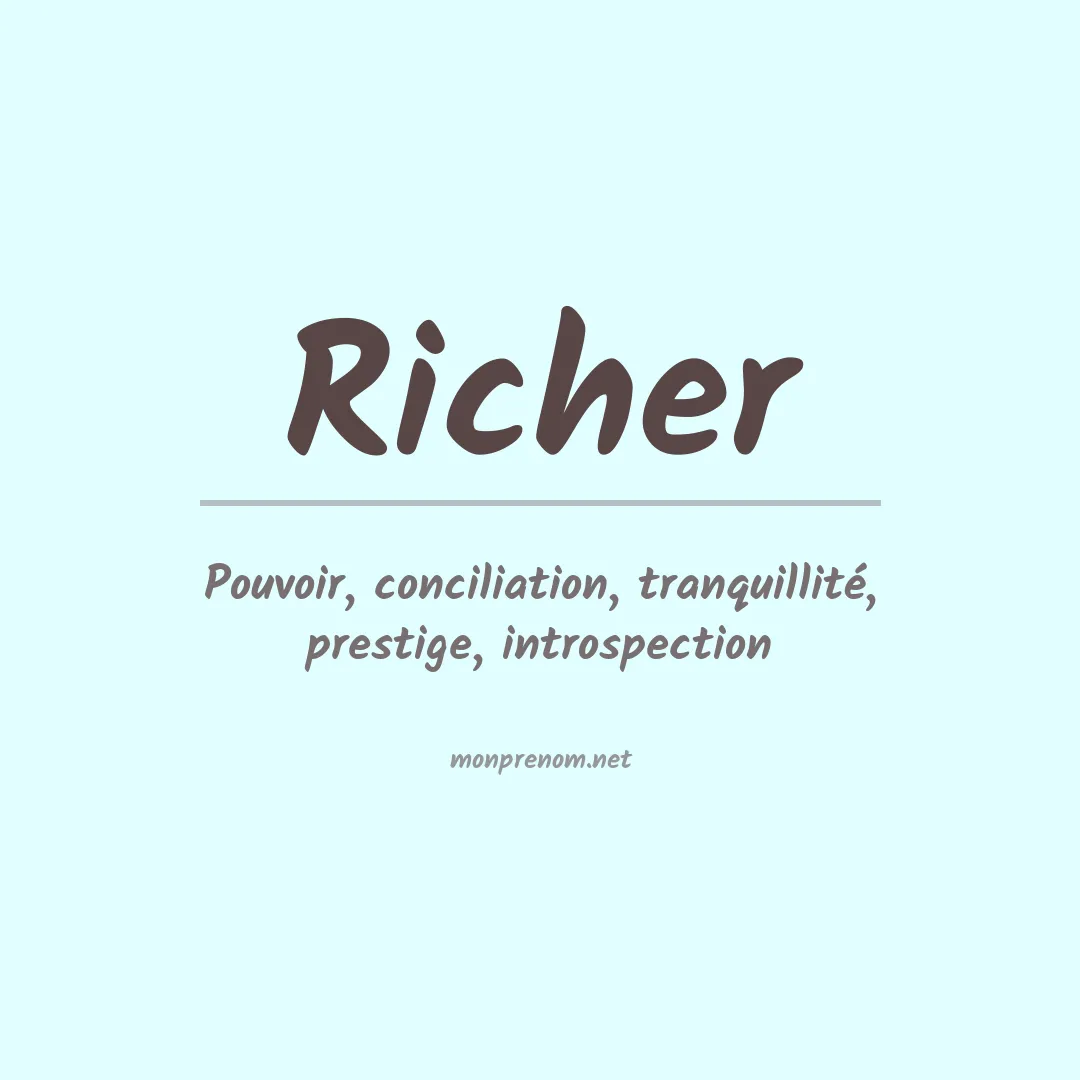 Prénom Richer