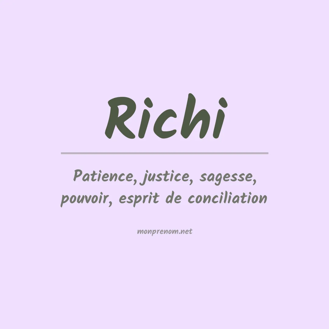 Prénom Richi