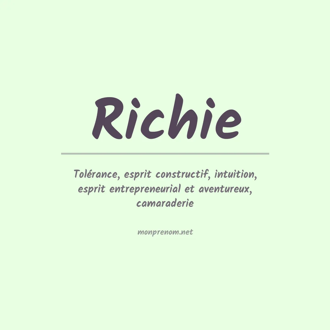 Prénom Richie