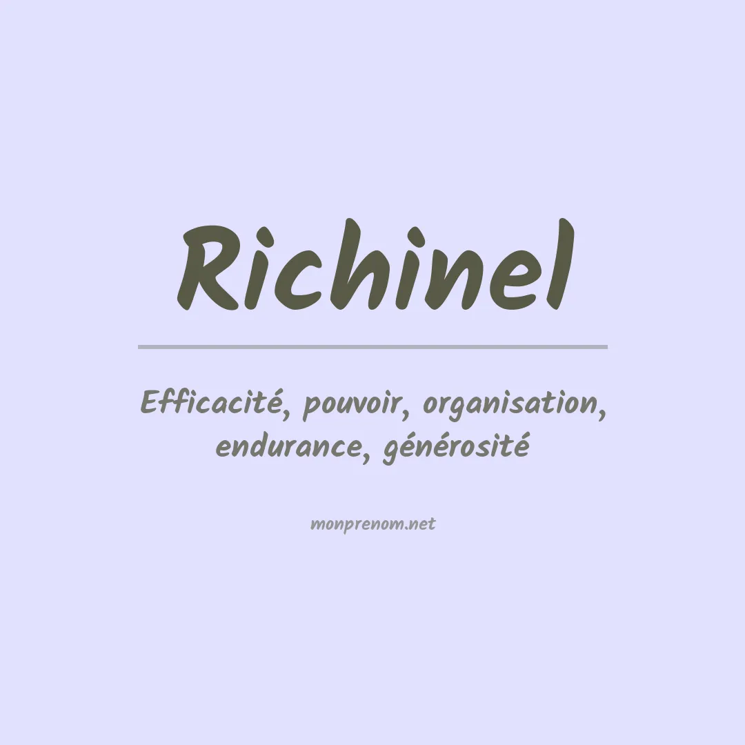 Signification du prénom Richinel