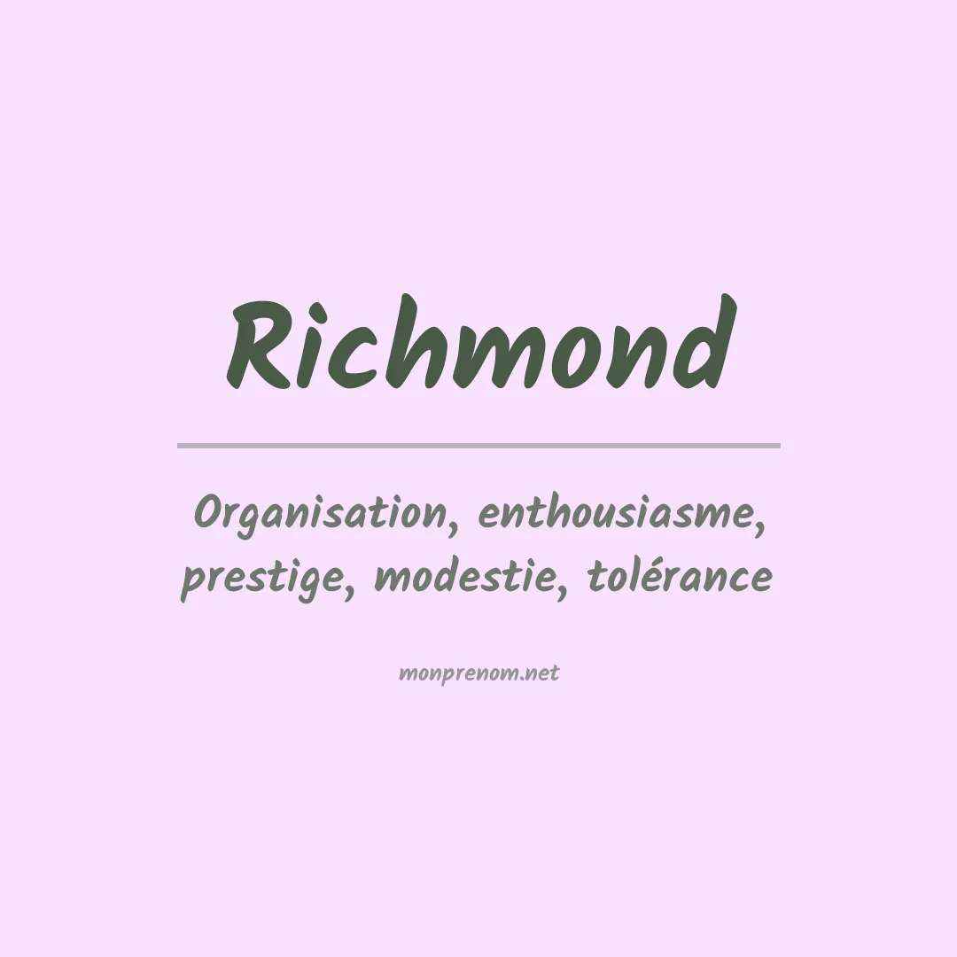Prénom Richmond