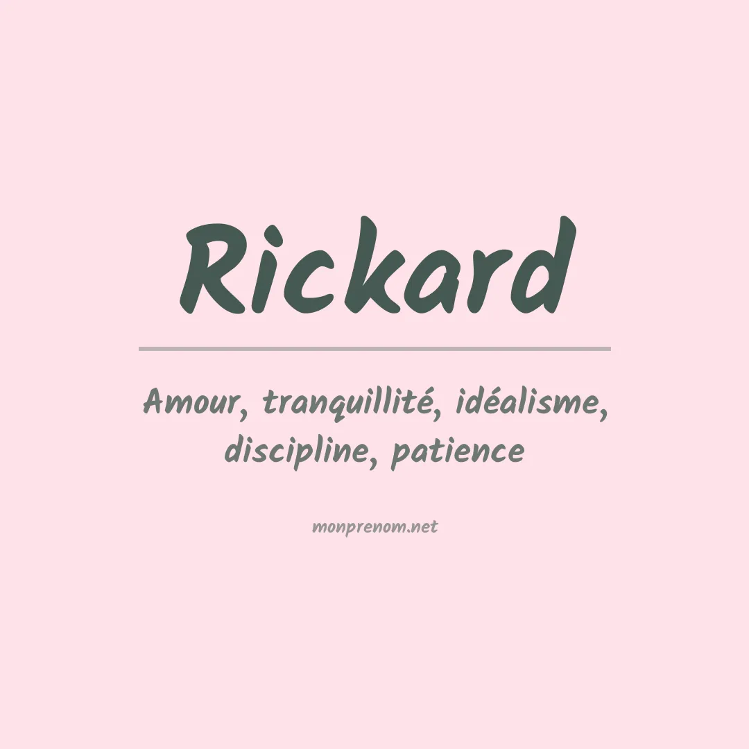 Prénom Rickard