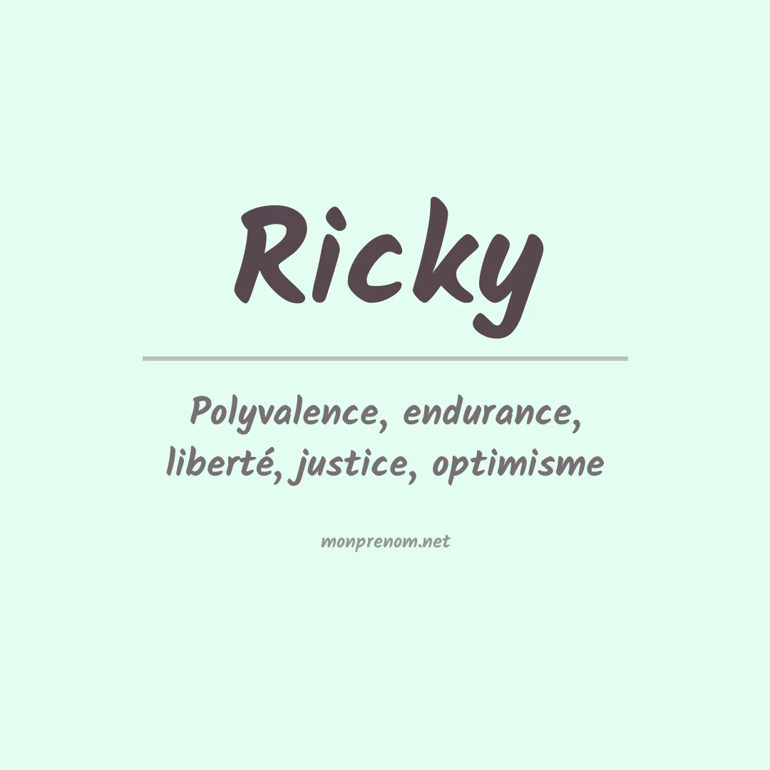 Prénom Ricky