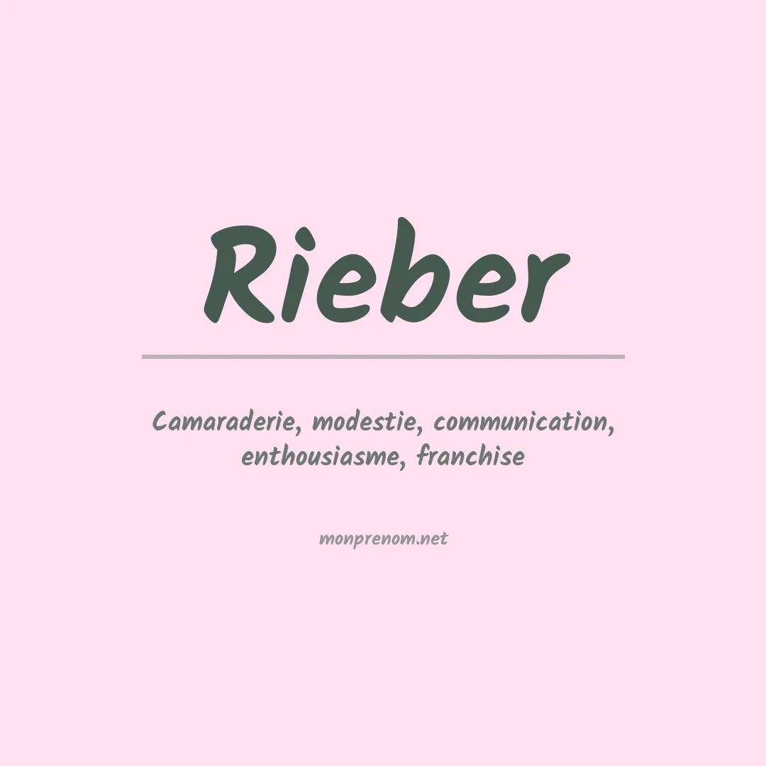 Prénom Rieber
