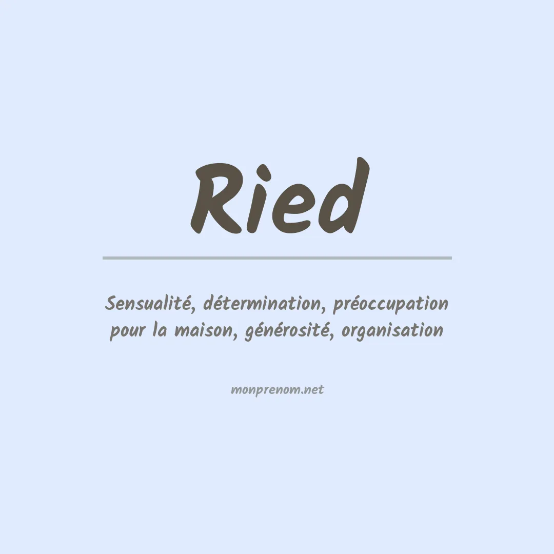 Prénom Ried
