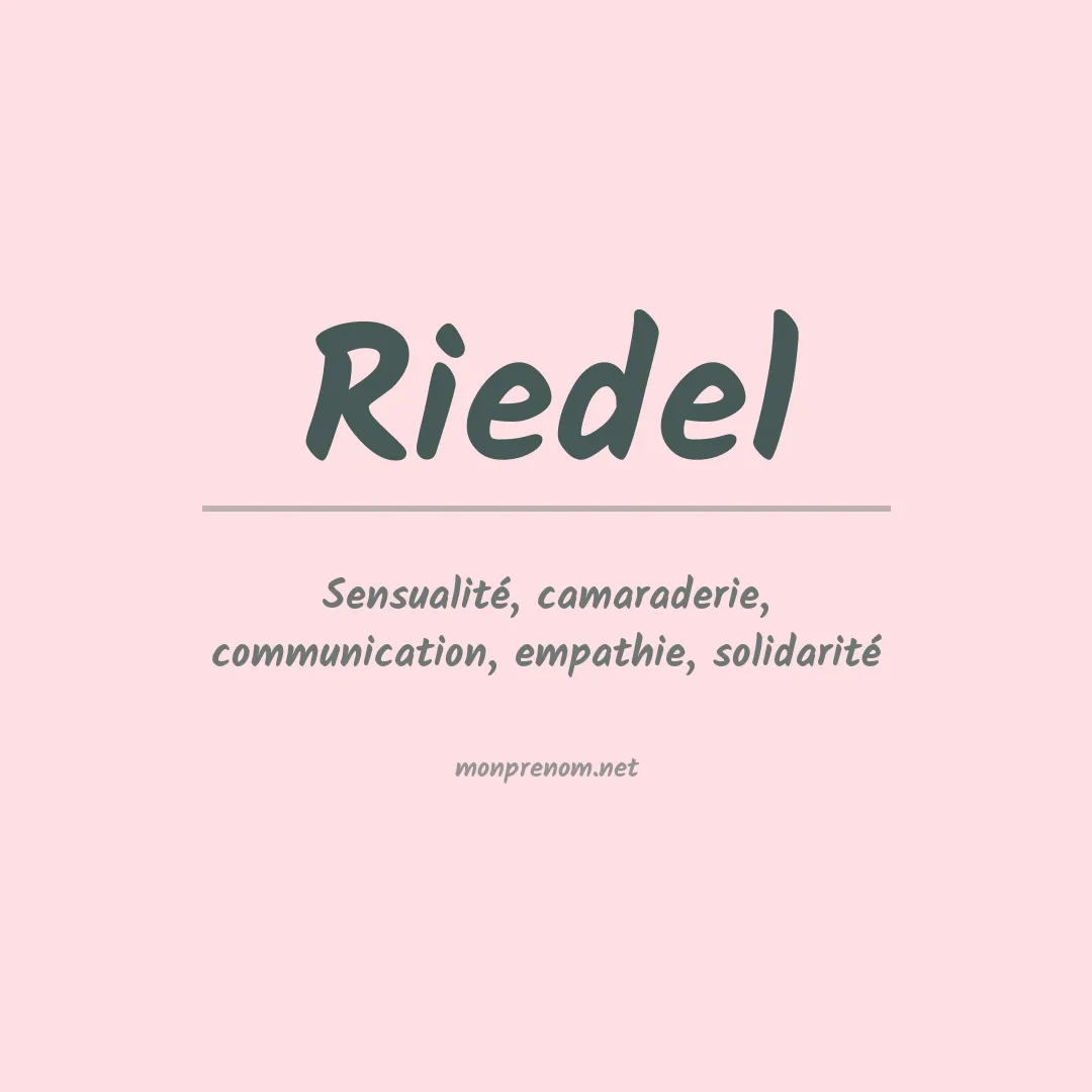 Prénom Riedel