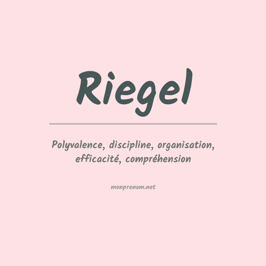 Prénom Riegel