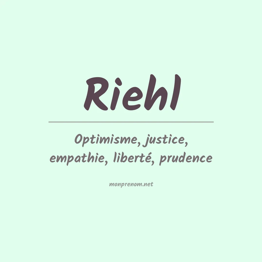 Prénom Riehl